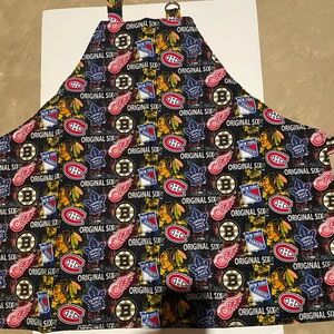 Barbeque Apron Original 6 Hockey Teams